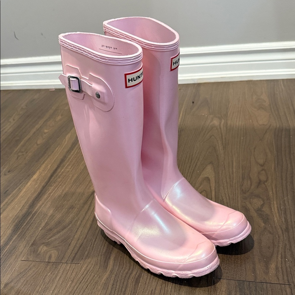 Hunter Light Pink Tall Boots